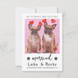 Dog Wedding Invitation Save The Date