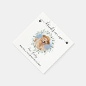 Dog Wedding Personalized Cocktail Servet (Hoek)