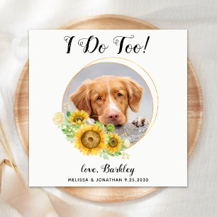 Dog Wedding Personalized Cocktail Servet