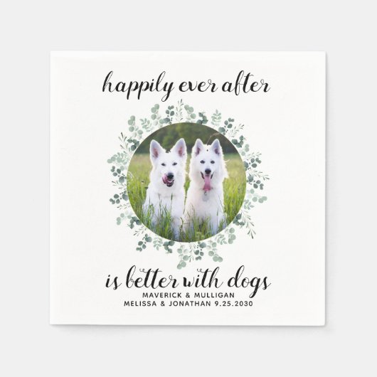 Dog Wedding Persoonlijk Servet (Voorkant)
