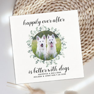 Dog Wedding Persoonlijk Servet