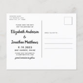 Dog Wedding Pet Foto bewaart het budget voor datum (Achterkant)