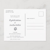 Dog Wedding Photo Collage Save the Date Aankondigingskaart (Achterkant)