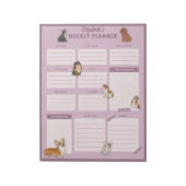 Dog Weekblad Planner Notitieblok (Linkerzijde)