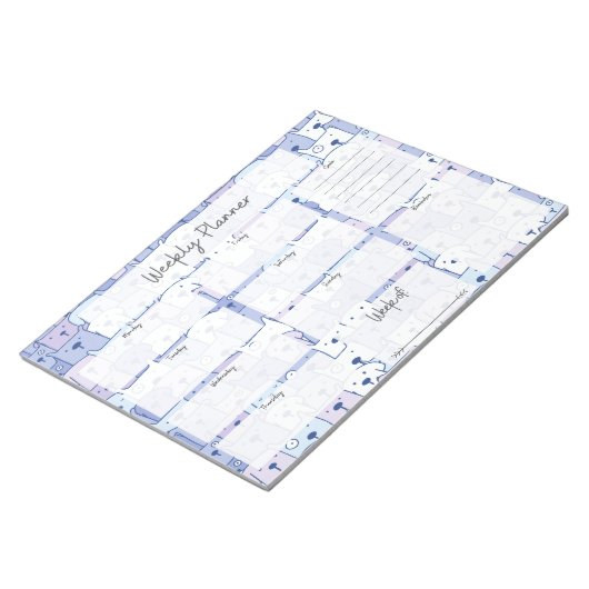 Dog Weeklannerlaptop Notitieblok (Schuin)