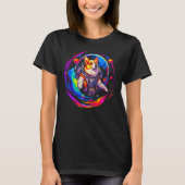 Dog Welsh Corgi Astronaut Space T-shirt (Voorkant)