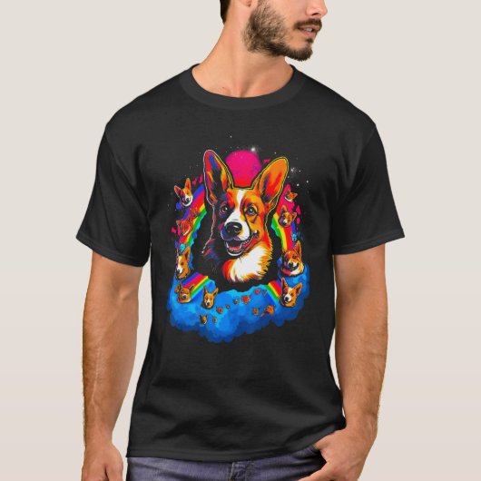 Dog Welsh Corgi Family T-shirt (Voorkant)