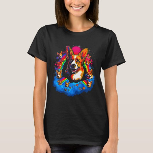 Dog Welsh Corgi Family T-shirt (Voorkant)