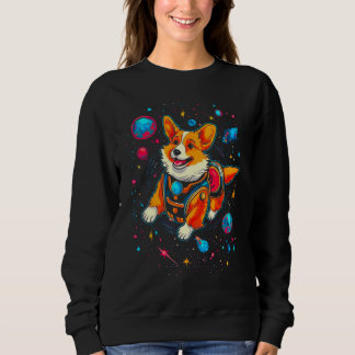 Dog Welsh Corgi Planet Space Trui