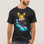 Dog Welsh Corgi Snowboard T-shirt (Voorkant)