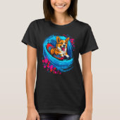 Dog Welsh Corgi Surfer T-shirt (Voorkant)