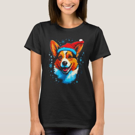Dog Welsh Corgi Xmas T-shirt (Voorkant)