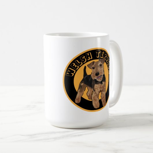 Dog Welsh Terrier Koffiemok (Voorkant rechts)