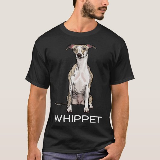 Dog Whippet T-shirt (Voorkant)