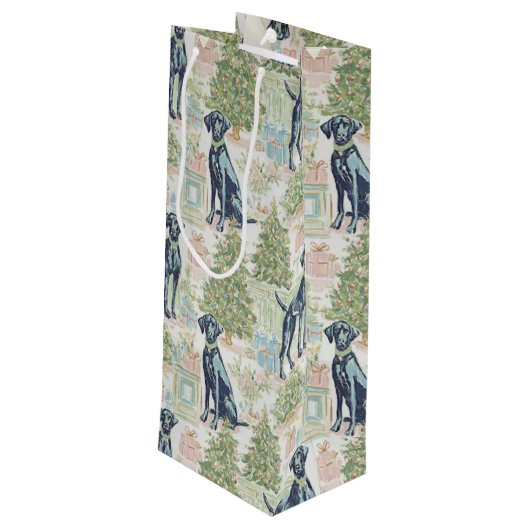 dog wijn cadeautas (Achterkant Gekanteld)