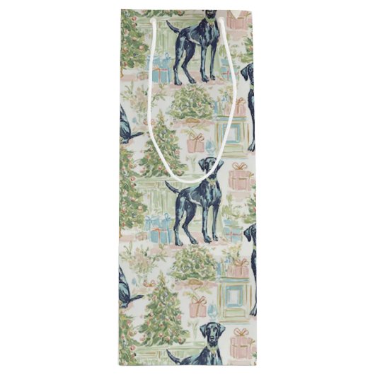 dog wijn cadeautas (Voorkant)