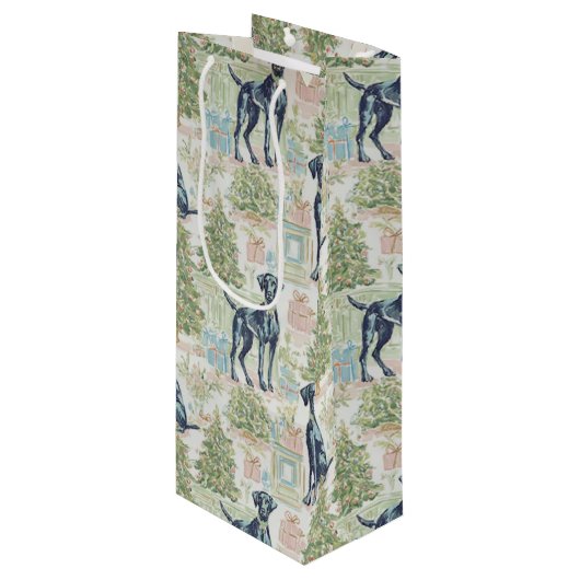 dog wijn cadeautas (Voorkant Gekanteld)