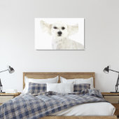 Dog winking canvas afdruk (Insitu (Slaapkamer))