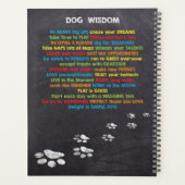 Dog Wisdom Inspiration Quotes - Hondenliefhebber Planner (Achterkant)