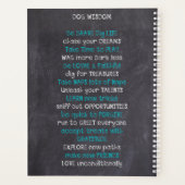 Dog Wisdom Inspirerend Citaat - het Citaat van het Planner (Achterkant)
