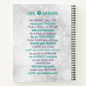 Dog Wisdom Inspirerend notebook Notitieboek (Achterkant)