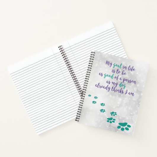 Dog Wisdom Inspirerend notebook Notitieboek (Binnen)