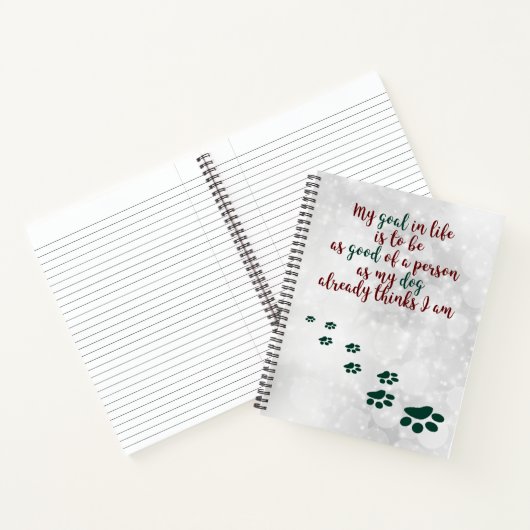 Dog Wisdom Inspirerend notebook Notitieboek (Binnen)