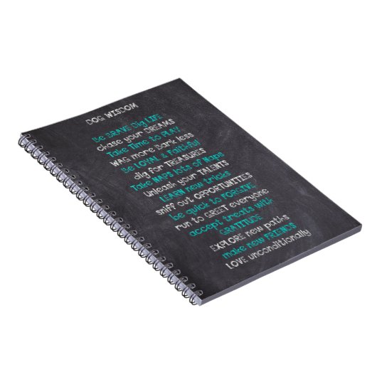 Dog Wisdom Inspirerend Notitieboek (Rechterzijde)