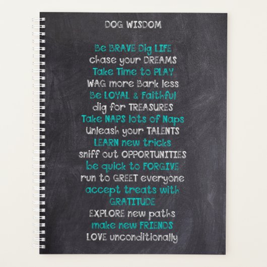 Dog Wisdom - Inspirerend Planner (Voorkant)