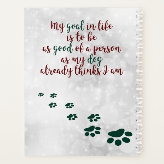 Dog Wisdom - Inspirerend Planner (Achterkant)