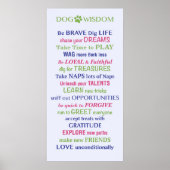 Dog Wisdom Quote Poster (Voorkant)