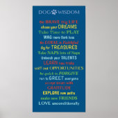 Dog Wisdom Quote Poster (Voorkant)