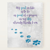 Dog Wisdom Quotes - Inspirerend Hondenliefhebbers  Planner (Achterkant)