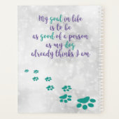 Dog Wisdom Quotes - Inspirerend Quotes Hondenliefh Planner (Achterkant)