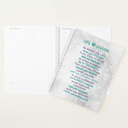 Dog Wisdom Quotes - Inspirerend Quotes Hondenliefh Planner (Display)