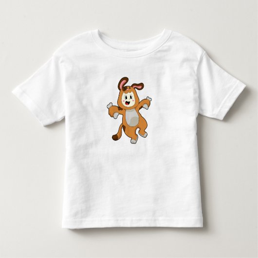 Dog with Bone as Rabbit Kinder Shirts (Voorkant)