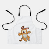 Dog with Bone as Rabbit Schort (Voorkant)