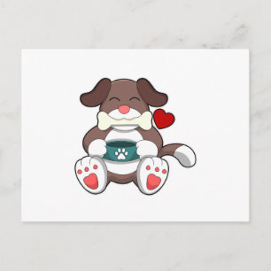 Dog with Bone Briefkaart