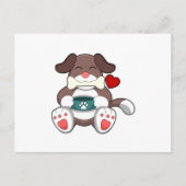 Dog with Bone Briefkaart (Voorkant)