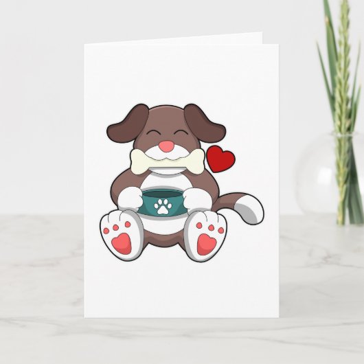 Dog with Bone Kaart (Voorkant)