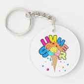 Dog with ice cream sleutelhanger (Voorkant)