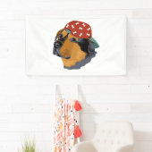 Dog with red cap spandoek (Insitu)