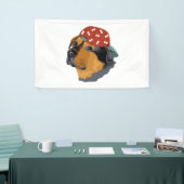 Dog with red cap spandoek (Beurs)