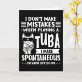 Dog With Tuba Music Tuneut Tubist Tuba Kaart (Gele Bloem)