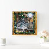 DOG WIZARD VAN CASTLE MOUNTAIN VIERKANTE KLOK (Huis)