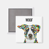 Dog Wof Magnet (Voorkant / Achterkant)