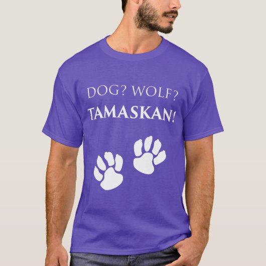 Dog Wolfamascan Eigenaar Hondenliefhebbers Dog Paw T-shirt (Voorkant)