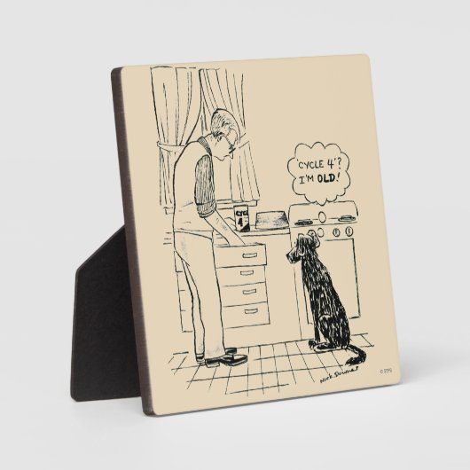 Dog wordt ouder fotoplaat (Voorkant)