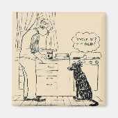 Dog wordt ouder magneet (Voorkant)