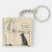 Dog wordt ouder sleutelhanger (Achterkant)